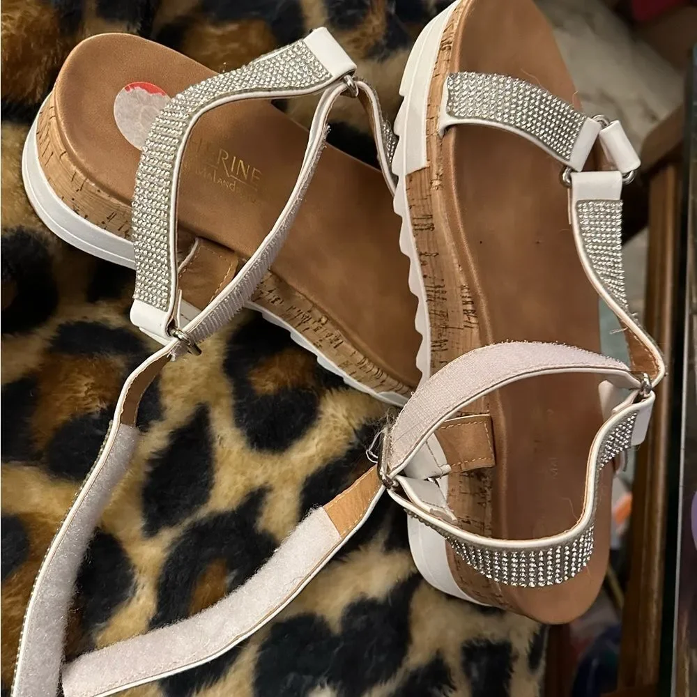 Catherine malandrino sandals  Marked wrong. will add measuremt from toe to heel
